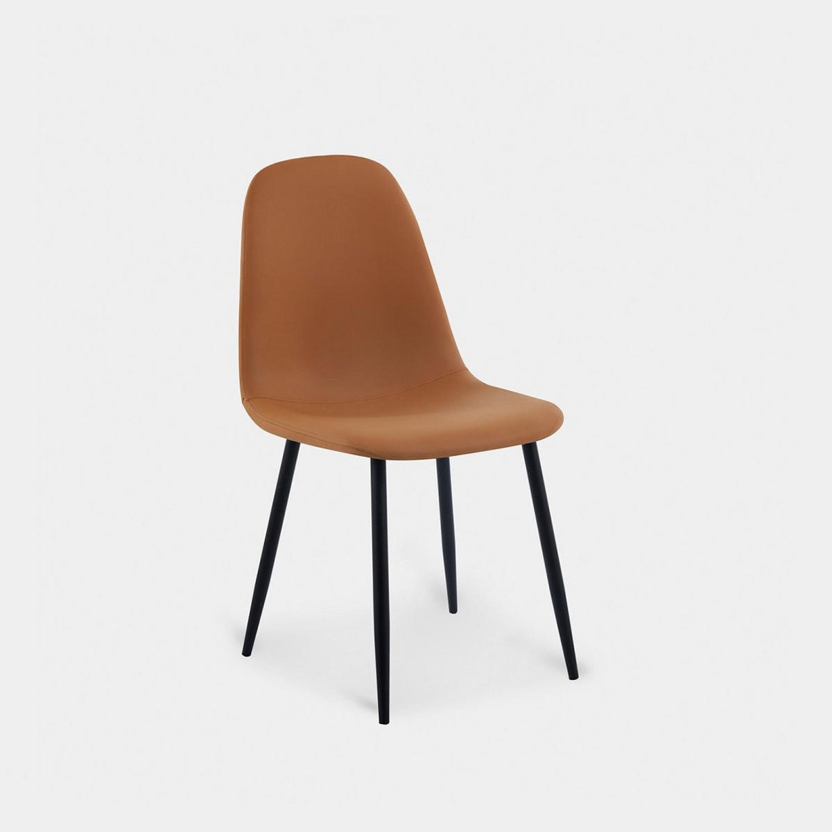 ESSZIMMERSTUHL Elia Terrakotta / Orange 44 cm x 84 cm - Terracotta, Leder (44/84/52cm)