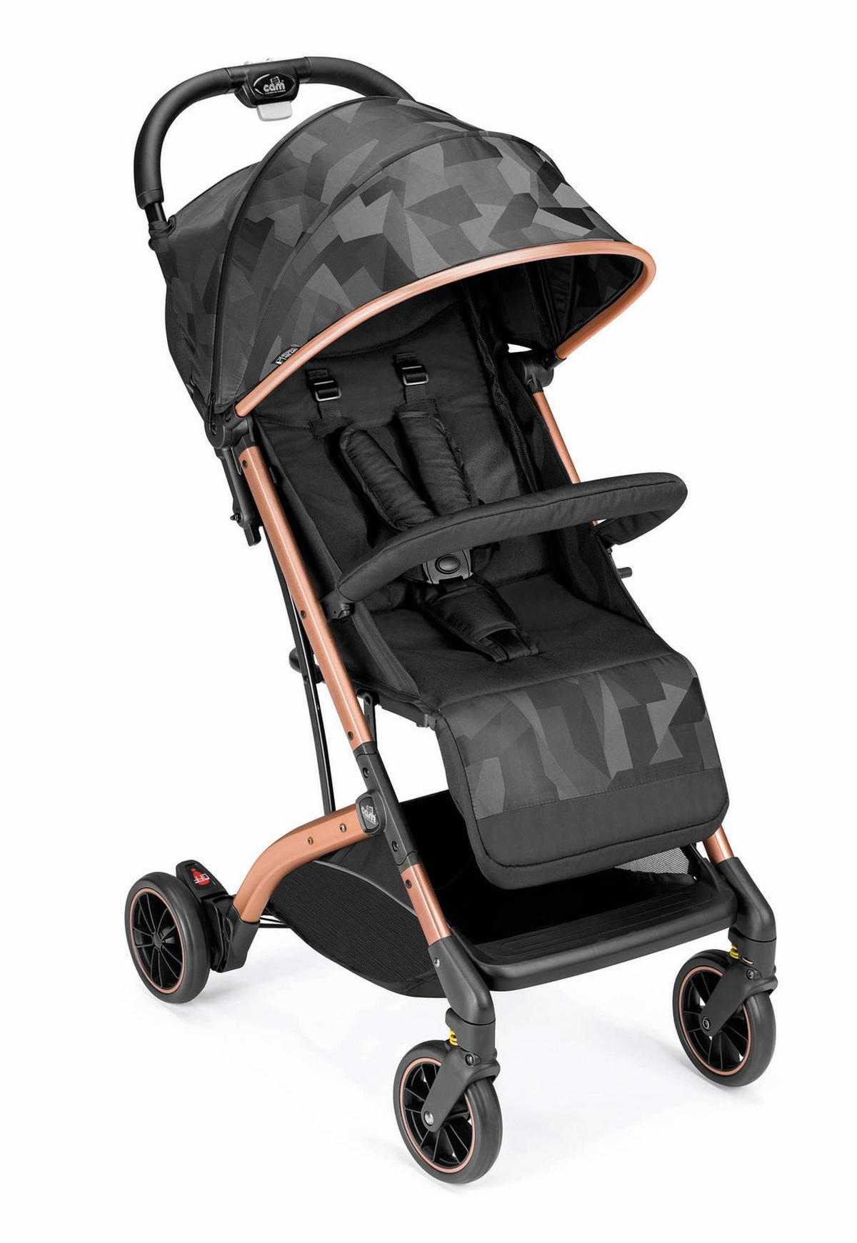 SPORT-KINDERWAGEN Compass | Schwarz | Sportwagen, Kinderbuggy klappbar | Schwarz - Schwarz, Textil (50/110cm) - Cam il Mondo del Bambino S.p.A.