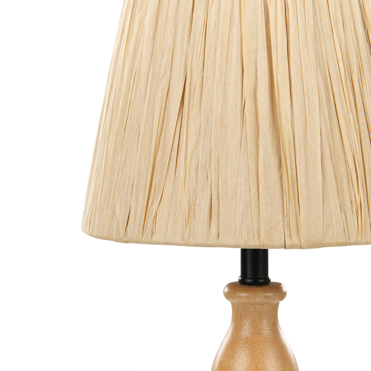 TISCHLAMPE Morona 20/20/41 cm - Naturfarben, Holz (20/20/41cm) - Beliani
