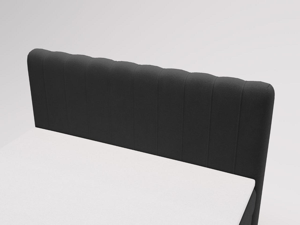 BOXBETT Osteno 140x200 Schwarz - Schwarz, Holz/Textil (140/200cm) - Graingold