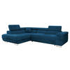 ECKSOFA Torezio, Seite: Links - Blau, Holz/Textil (274/203cm) - MIRJAN24