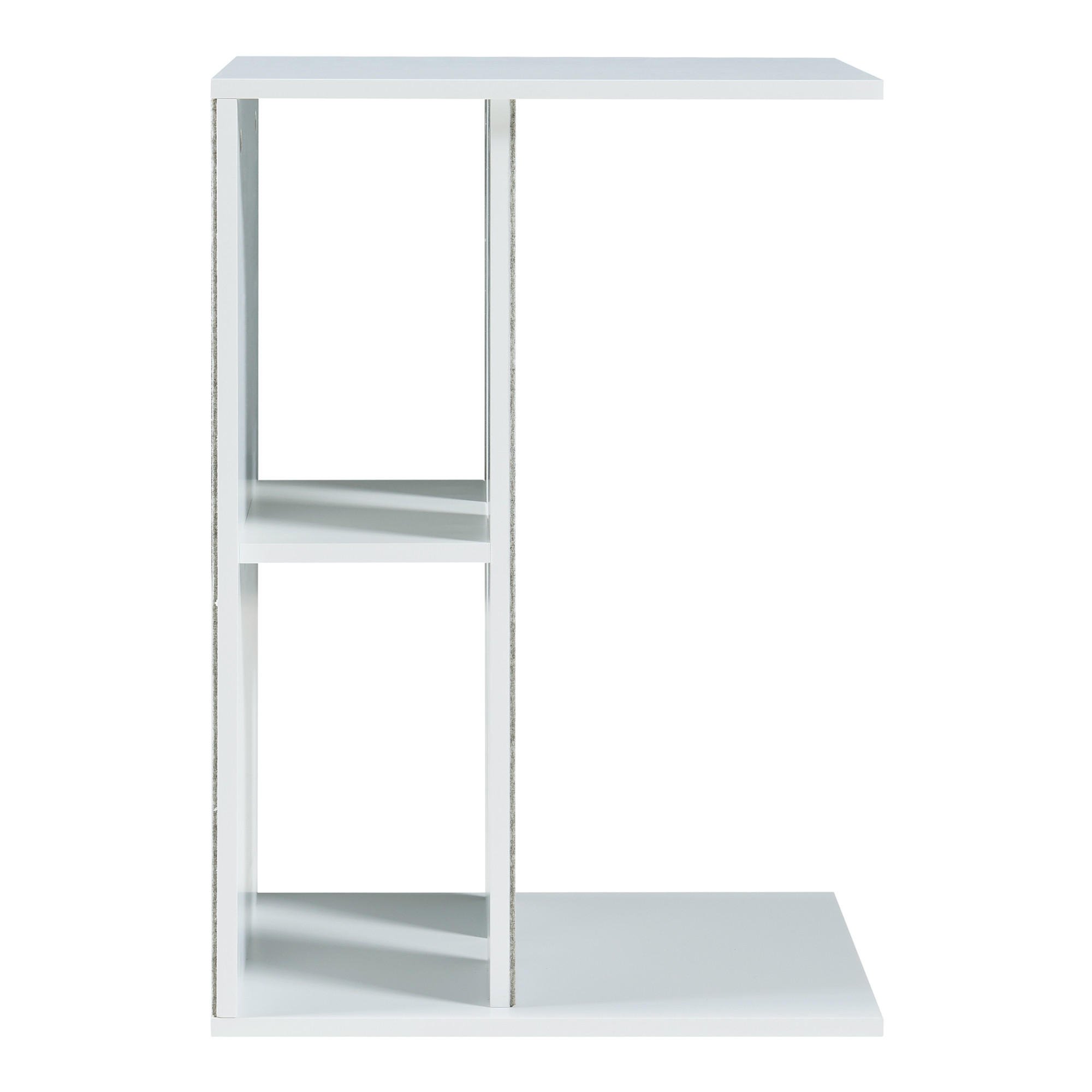 BEISTELLTISCH Ljungby - Weiß, Holzwerkstoff (30/40/58cm) - [en.casa]