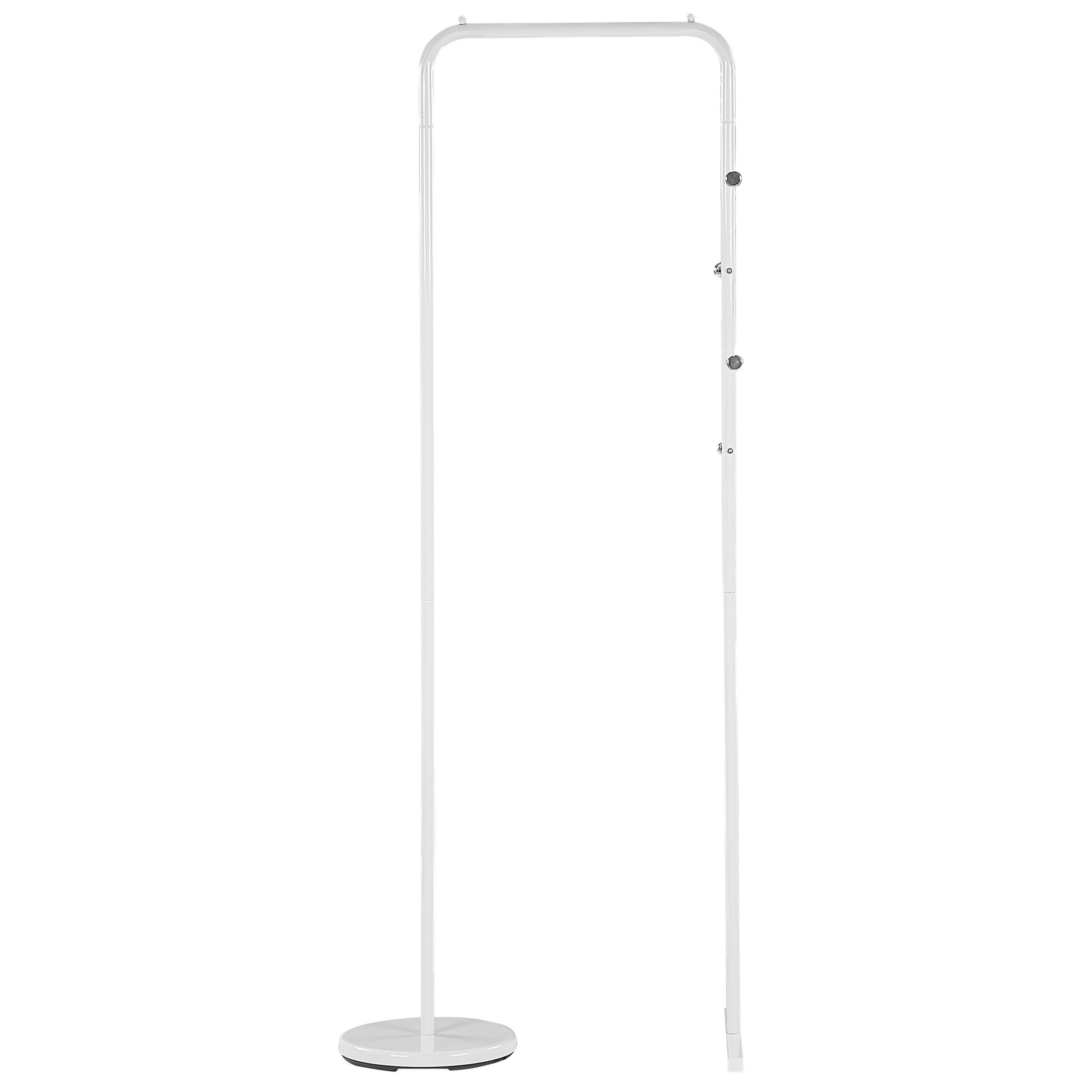 KLEIDERSTÄNDER Metall weiß 175 cm Benton - Weiß, Metall (50/175/50cm) - Beliani
