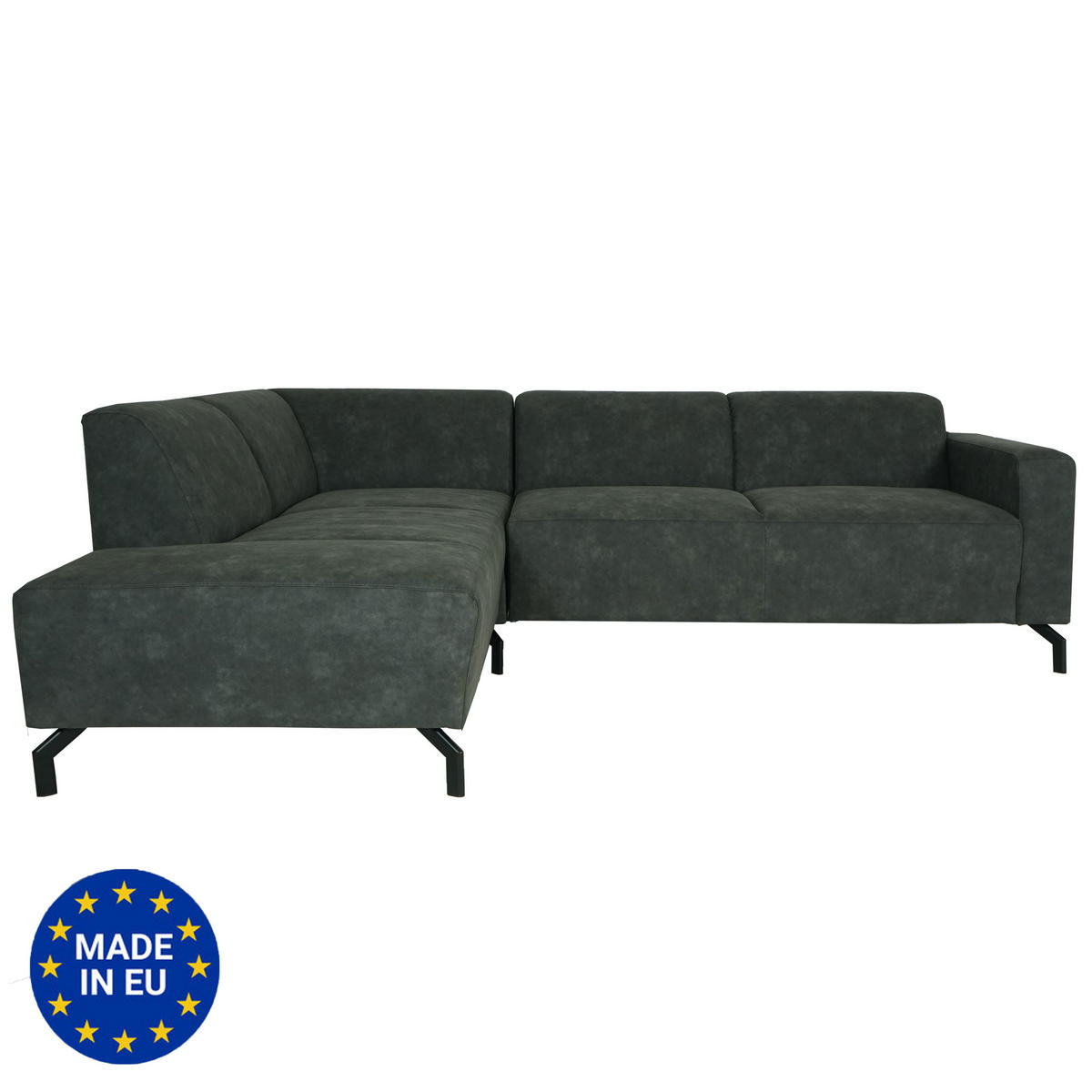 ECKSOFA OTTOMANE LINKS Grau - Grau, Textil (247/195cm) - MCW