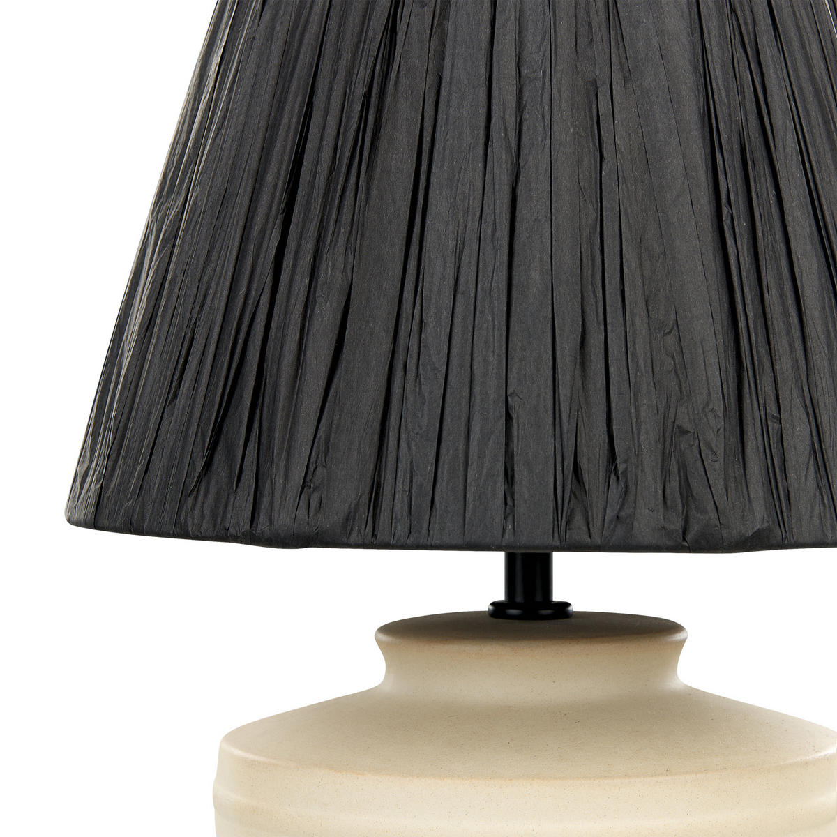 TISCHLAMPE Tigre 30/30/44 cm - Beige, Keramik (30/30/44cm) - Beliani