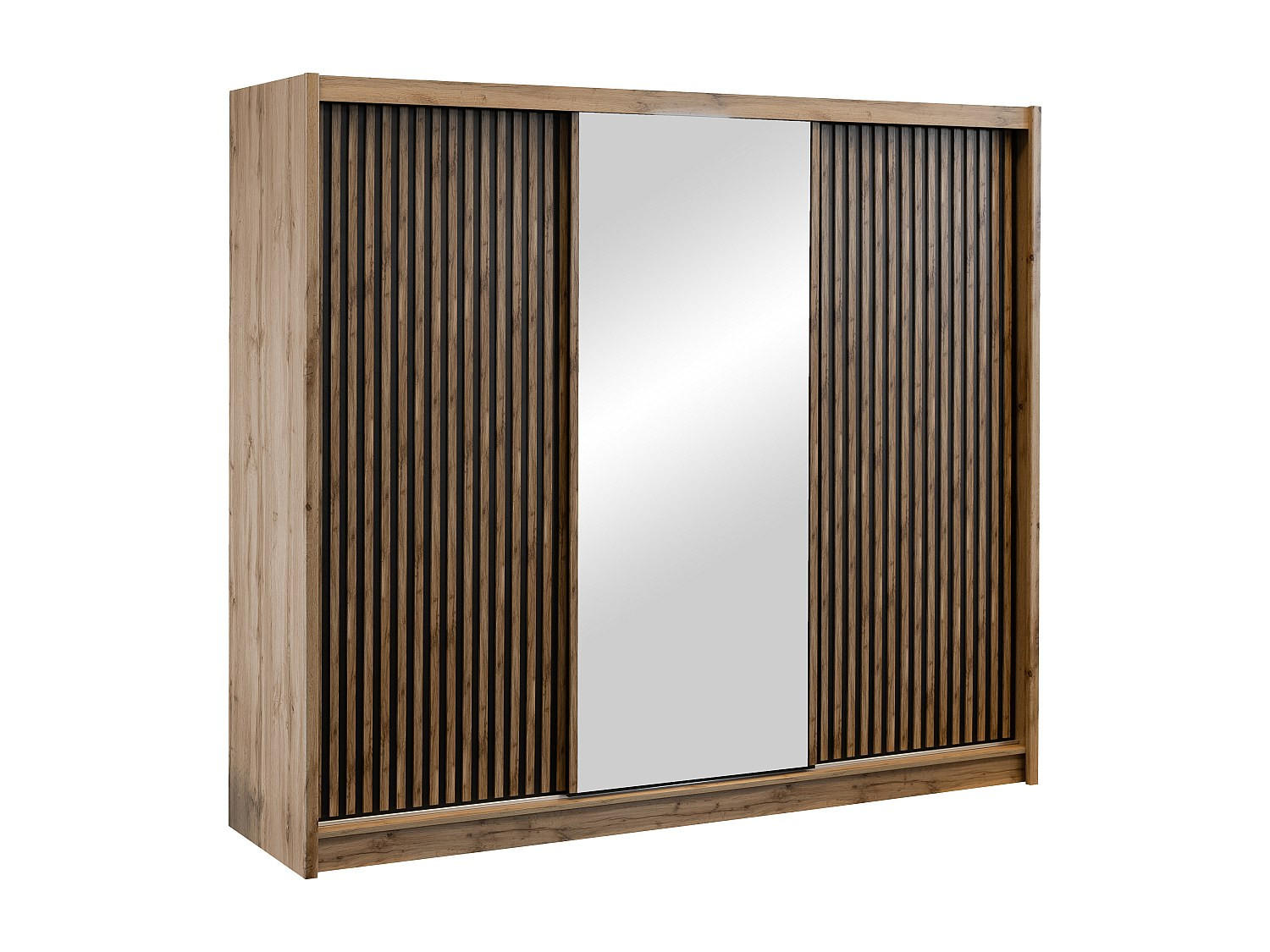 Vente-Unique Kleiderschrank Natur 250x215x61 cm