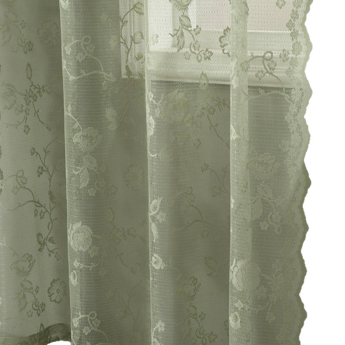 VORHÄNGE – Halbtransparent – Grün – 132 x 160 cm – 2er-Set - Grün, Textil (160/1/132cm)