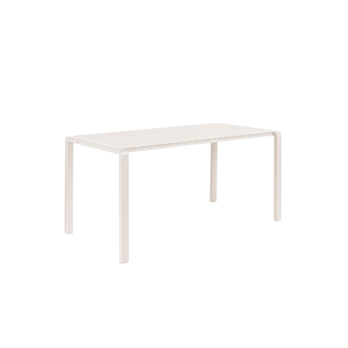 GARTENTISCH Vondel 168,5x87 cm Weiß - Weiß, Metall (168.5/87.2/75cm) - Zuiver