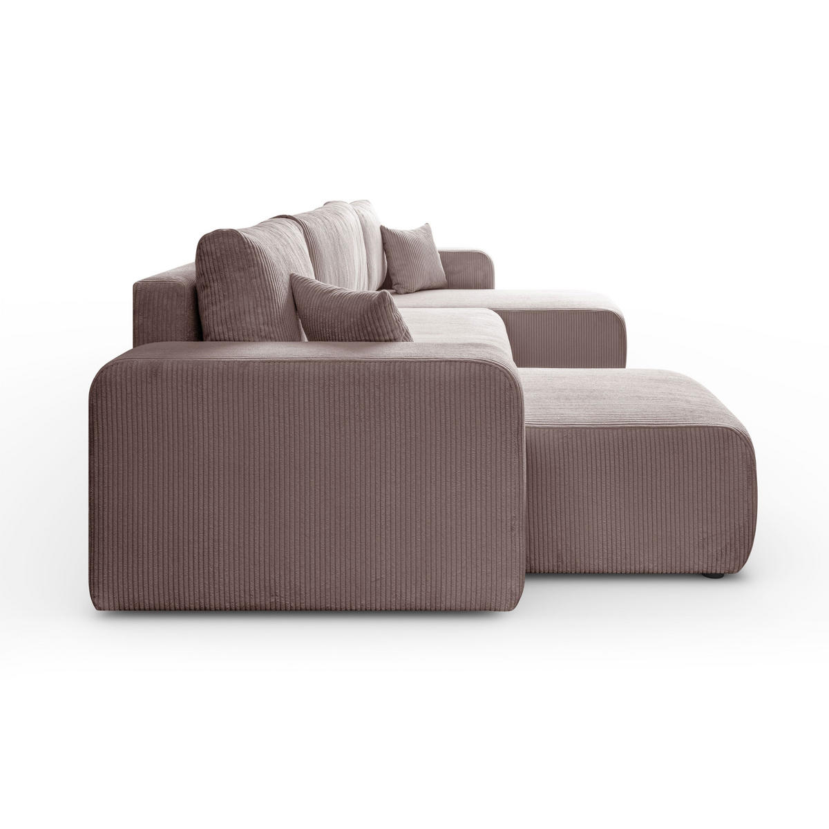 ECKSOFA PRESTIGE U mit Schlaffunktion, Poso 27 - Rosa, Textil (317/83/143cm) - Lookway