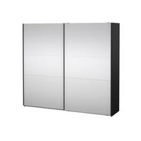 SCHIEBETÜRENSCHRANK, Como, Schwarz, Holzwerkstoff, 244 x 67 x 221 cm - Schwarz, Holzwerkstoff (244/221/67cm) - ebuy24