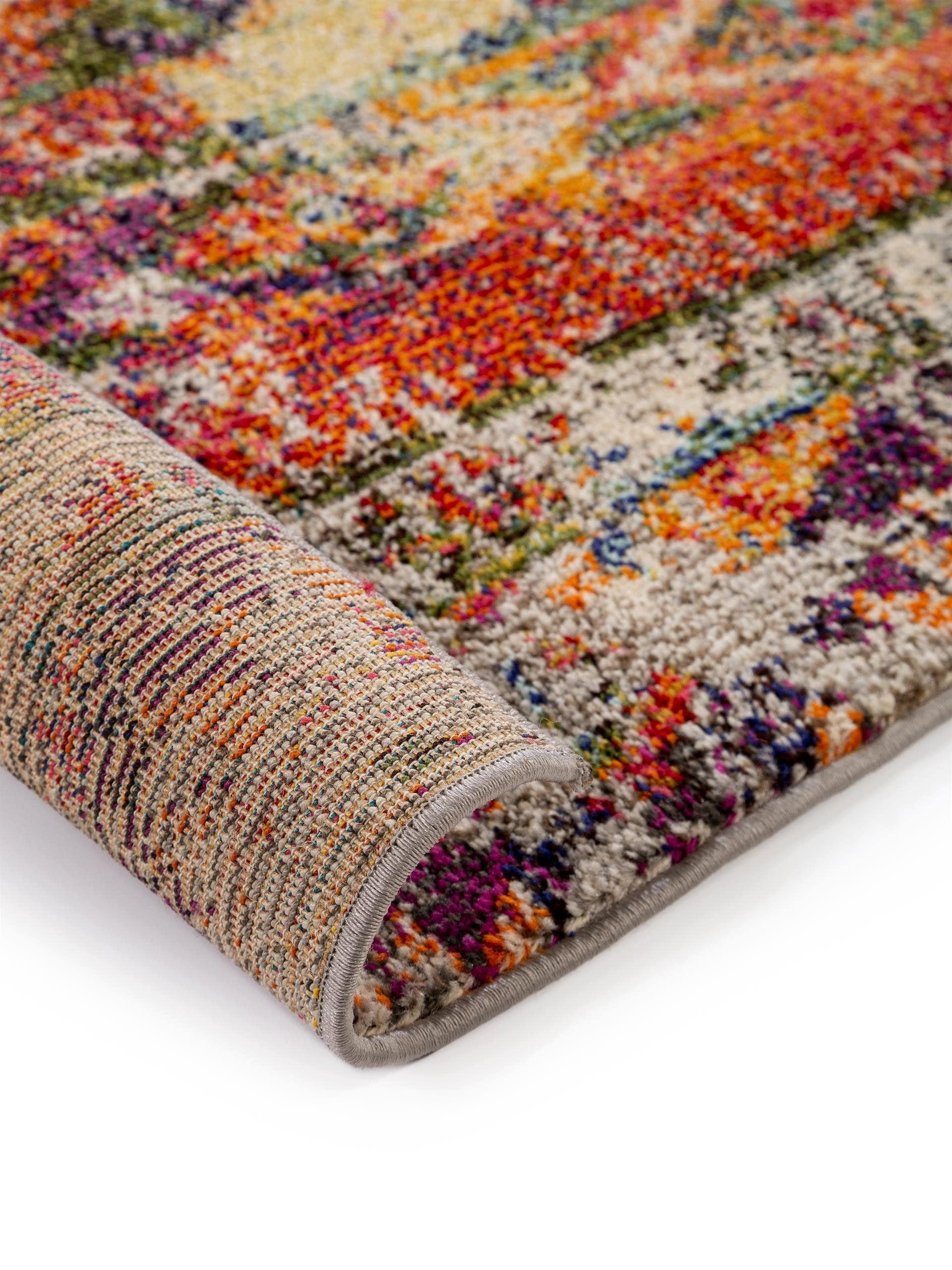 Thumbnail - benuta Nest Teppich, Mehrfarbig, Textil, Grafikmuster, Rechteckig, 240x340 cm, Oeko-Tex® Standard 100, wasserabweisend, ...