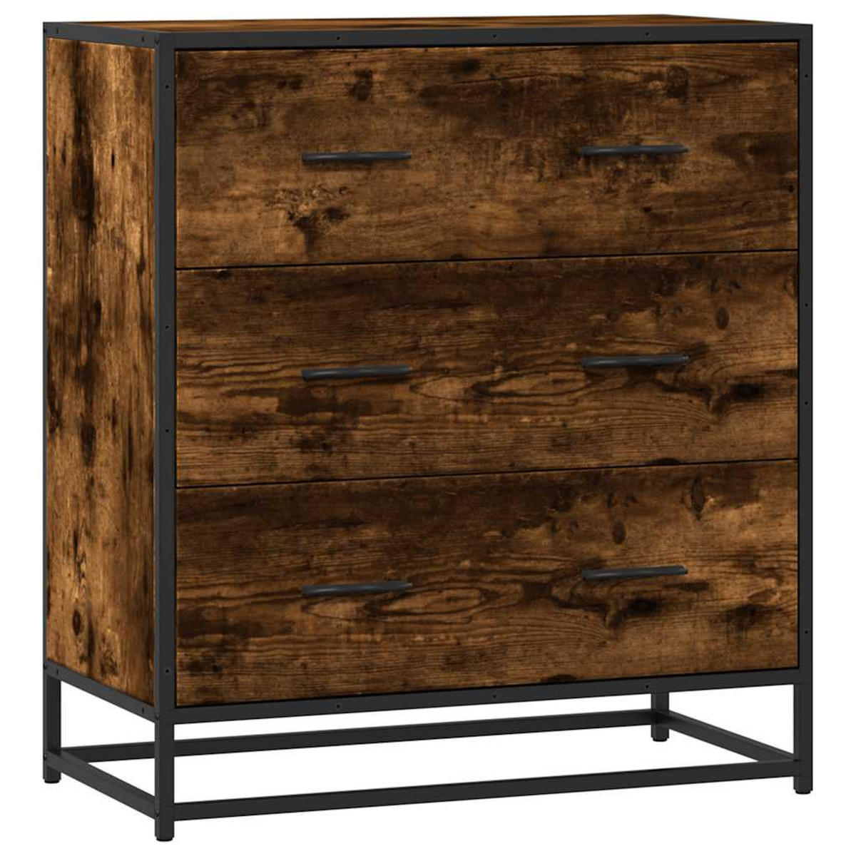KOMMODE Sopi für Wohnzimmer Räuchereiche 68x35x76 cm - Eiche San Remo, Holz (68/76/35cm) - DELUKE