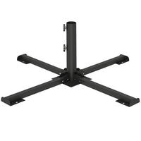 SONNENSCHIRMSTÄNDER Metall Dunkelgrau - Dunkelgrau, Metall (86/86cm) - Outsunny