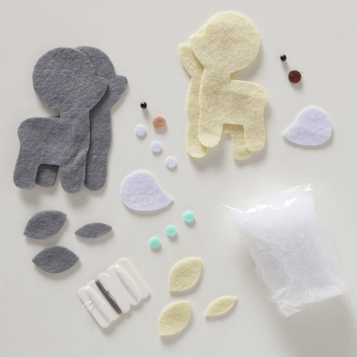 DEKORATIONSSET DYI Rentiere 2 Stück - Multicolor, Textil (4.9/14.9/11cm) - Boltze Home