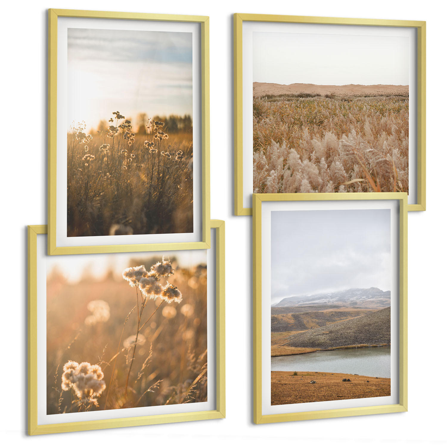 Tulup Bilder Gold 50x50 cm