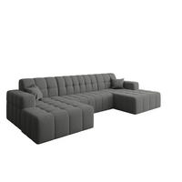 ECKSOFA U-Form Nimes Stoff Portland Anthrazit - Anthrazit, Holz/Textil (168/350cm) - Kaiser Möbel