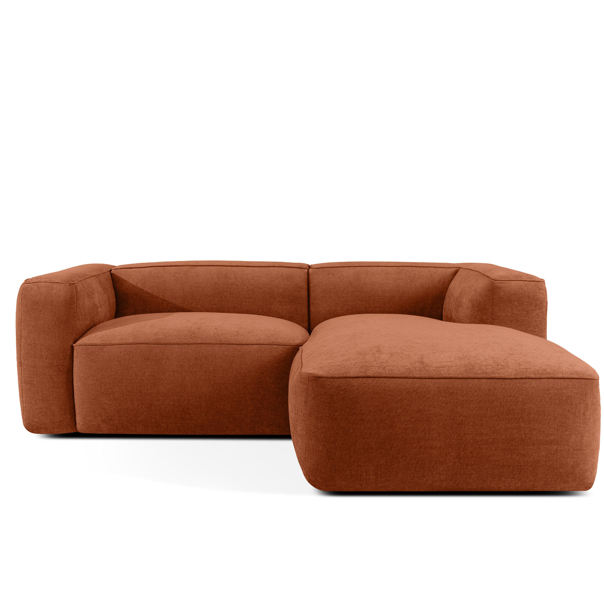 ECKSOFA RECHTS FUBBO, Rot - Rot, Holz/Holzwerkstoff (225/176cm) - KONSIMO®