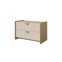 TV-LOWBOARD LEXO 11 93/61/50 cm in Eiche Cremona/Macadamia/Puderrosa - Eichefarben/Beige, Holzwerkstoff (93/61/50cm) - Deine Möbel 24