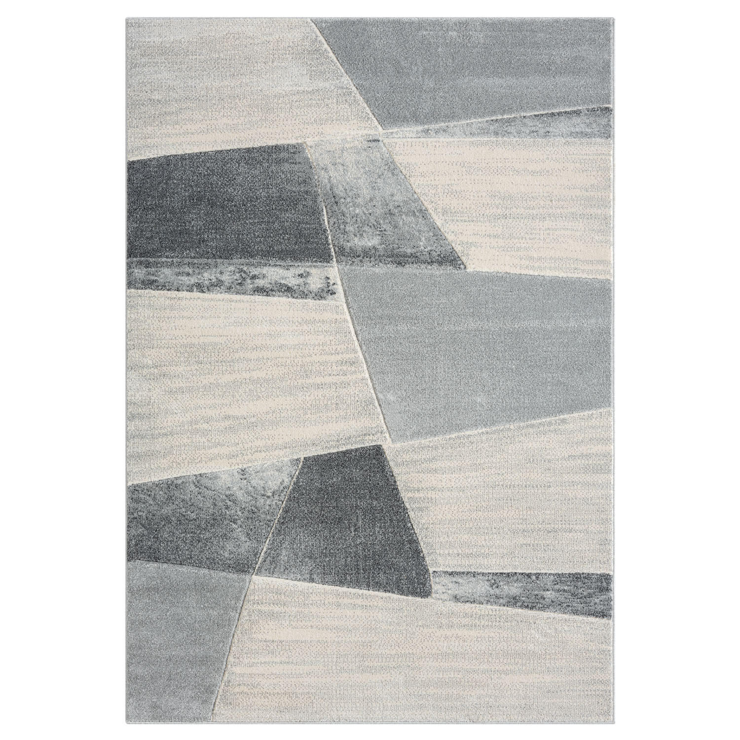 KURZFLOR-TEPPICH Bonito 9053 Grau 80x150 cm - Grau, Textil (80/150cm) - carpet city