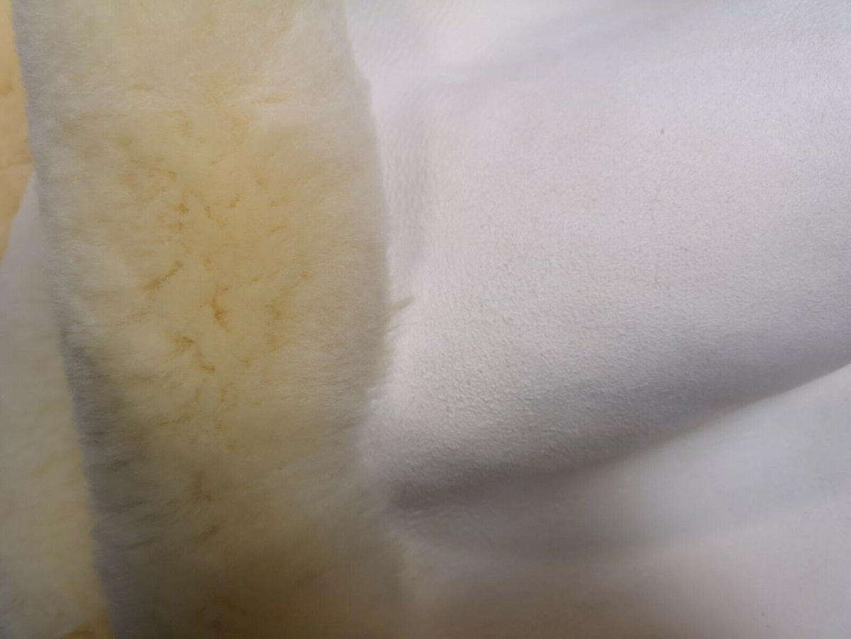 TEPPICH Schaffell Läufer medizinisch gegerbt creme 190 cm - Beige/Goldfarben, Fell (70/190cm) - Provellus