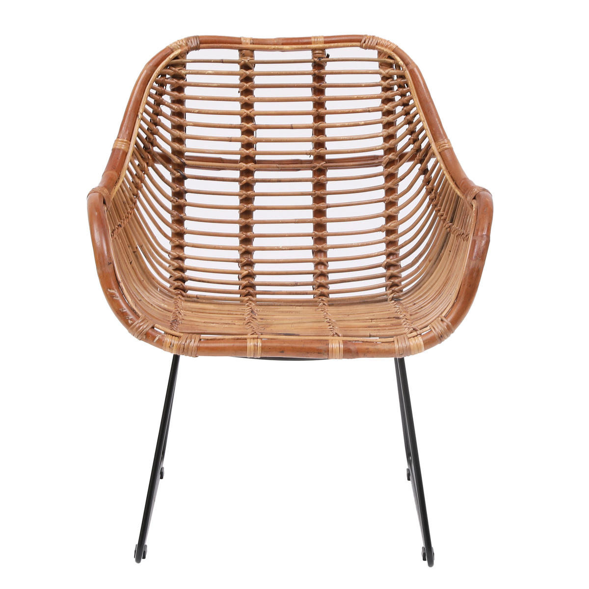 STUHL 2er-Set Rattan Braun - Braun, Holz (68/81.5/56cm) - Nordlys