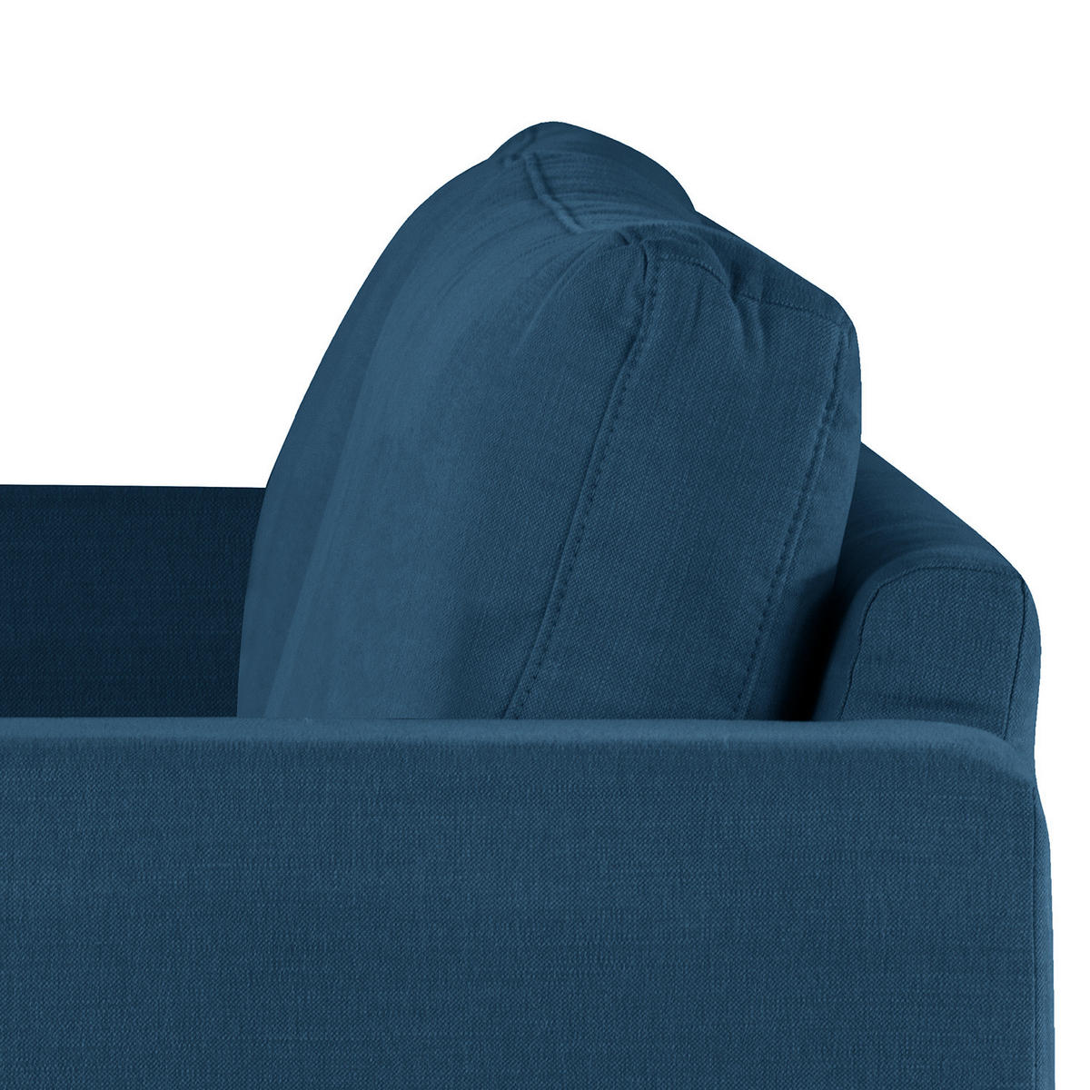 SESSEL - Blau/Eichefarben, Eichenholz/Textil (122/81/88cm) - home24