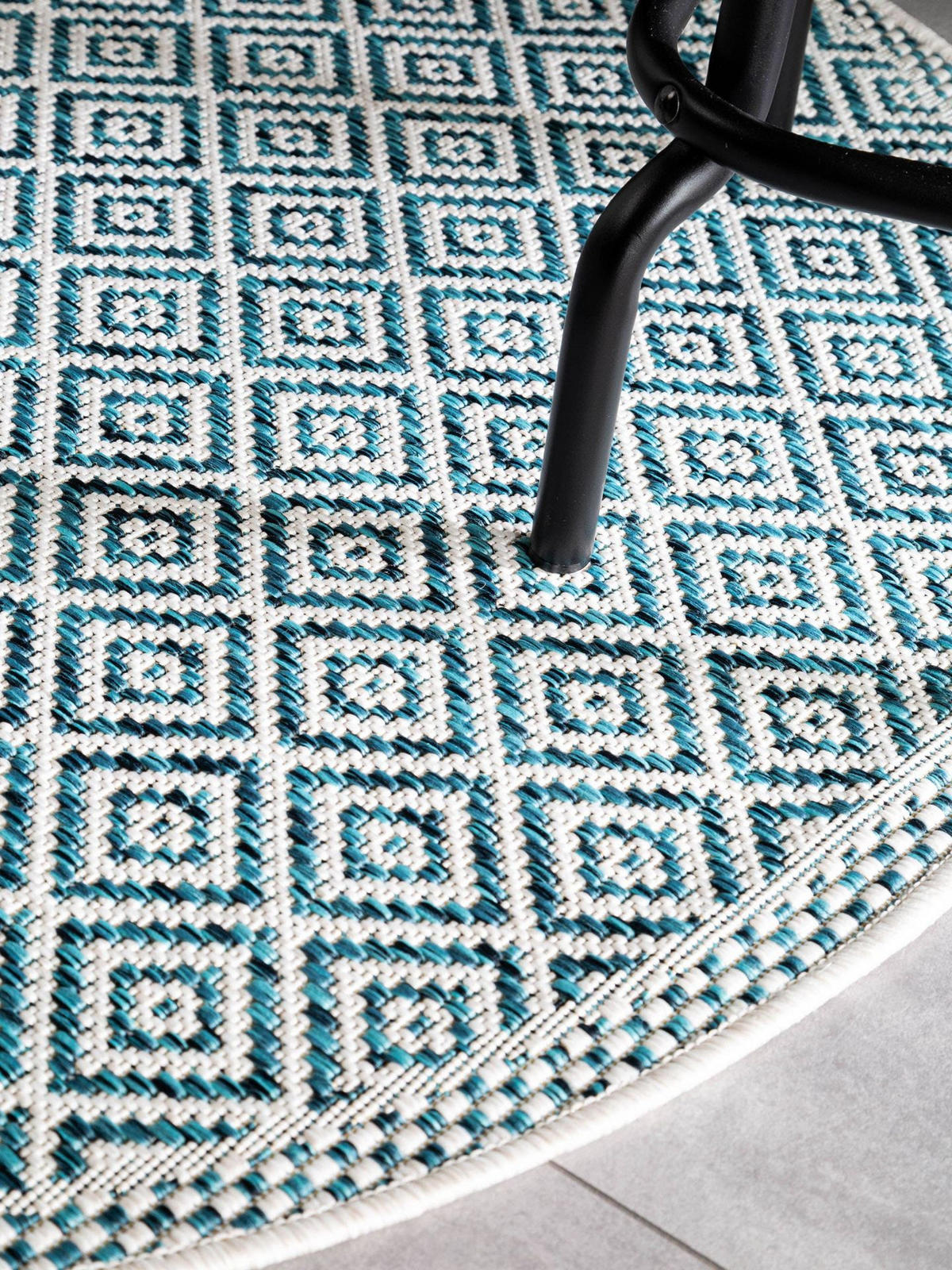TEPPICH In- & - Blau, Kunststoff (150/1cm) - KUNSTLOFT