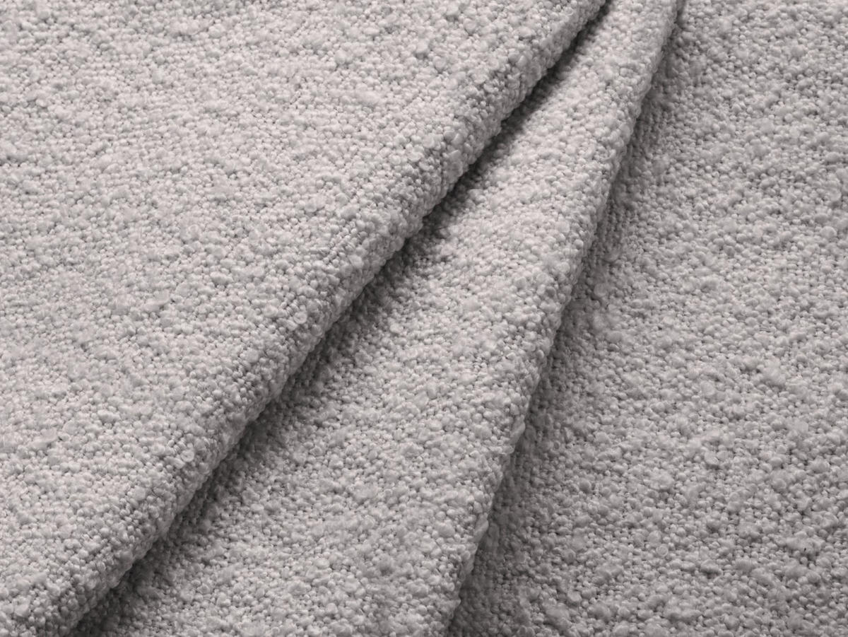 SOFA ausklappbar mit Bettkasten Jodie aus Boucle hellgrau 3 Sitzplätze - Hellgrau, Textil (107/86/247cm) - Micadoni