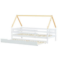 HAUSBETT 90x200 cm Rollbett natur - Weiß, Holz (90/200cm) - LEBENLANG