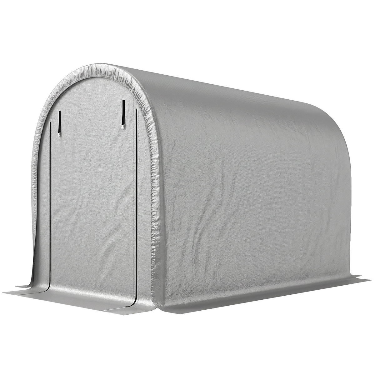 FAHRRADGARAGE DE-16895 160g/m² PE mit UV-Schutz Hellgrau - Hellgrau, Kunststoff (159/185/240cm) - ComfortXL