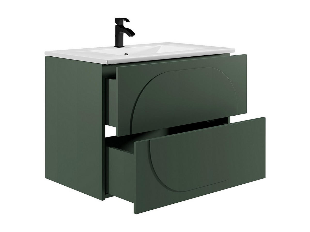 EINZELWASCHTISCH - 80cm x 46cm - MDF - grün - VUTOMA - Grün, Holz (80/60/46cm) - Vente-Unique