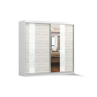 SCHIEBETÜRENSCHRANK HELIOS MULTI 233/218/61 mit Spiegel in Weiß/Kathult - Eichefarben/Weiß, Holzwerkstoff (233/218/61cm) - Deine Möbel 24