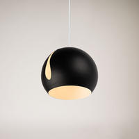 PENDELLEUCHTE Ball Schwarz Ø 30cm - Schwarz, Metall (30/30/30cm) - s.luce