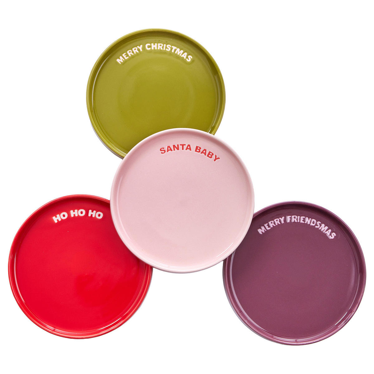 TELLER Good Vibes Santa Baby - Pink, Keramik (15/15/1cm) - Butlers