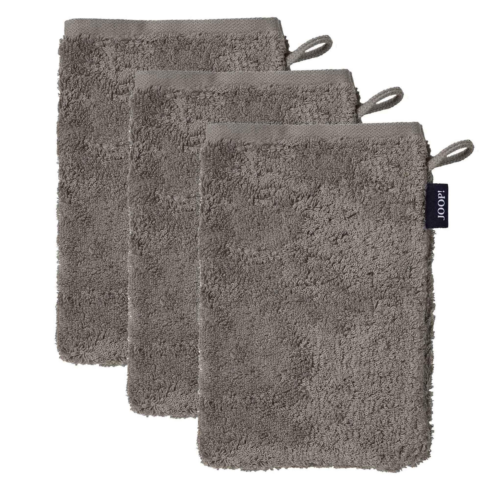 WASCHLAPPEN Unisex Doubleface Braun 3er Pack Baumwolle - Braun, Textil (22/16cm) - Joop!
