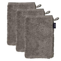 WASCHLAPPEN Unisex Doubleface Braun 3er Pack Baumwolle - Braun, Textil (22/16cm) - Joop!
