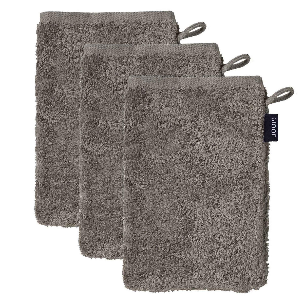 WASCHLAPPEN Unisex Doubleface Braun 3er Pack Baumwolle - Braun, Textil (22/16cm) - Joop!
