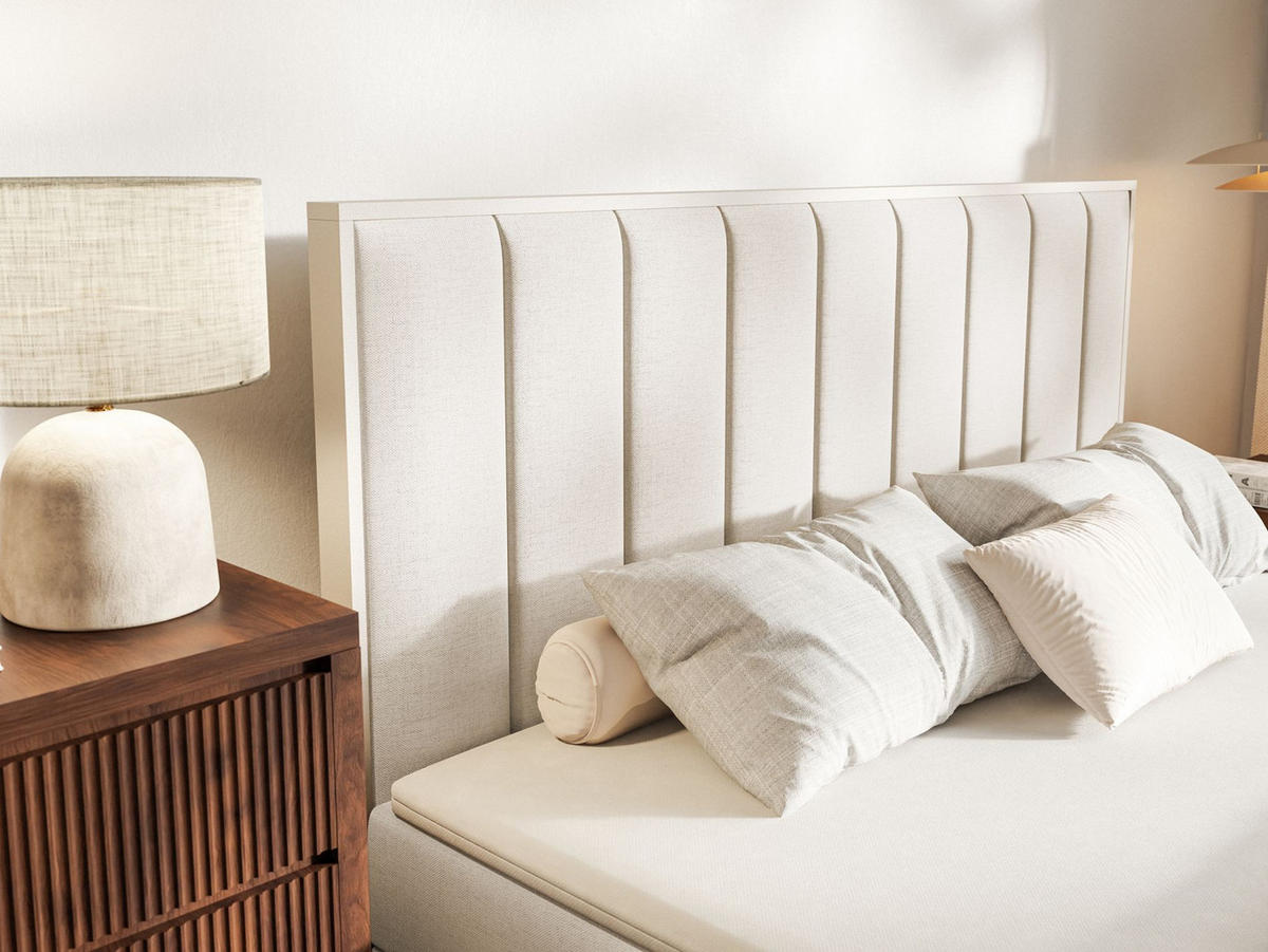 BOXBETT Togents Hellbeige Chenille hydrophob 140x200 cm - Ecru, Textil (140/200cm) - Selsey