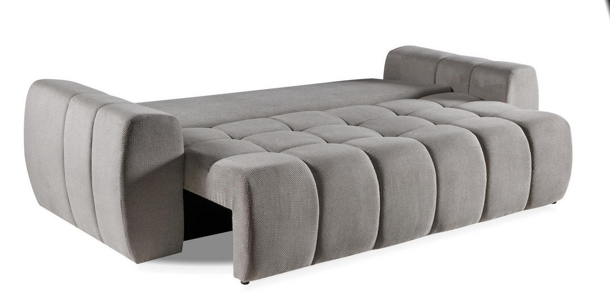 SOFA Futu Dunkelgrau, mit Schlaffunktion - Dunkelgrau, Holzwerkstoff (263/93/105cm) - Bettso