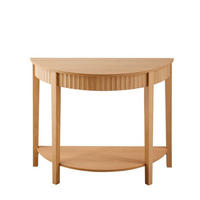 ABGERUNDETE Konsole mit Welleneffekt und 2 Ebenen bologne 100/40/76 cm - Apfelbaumfarben, Holzwerkstoff (100/40/76cm) - Calicosy