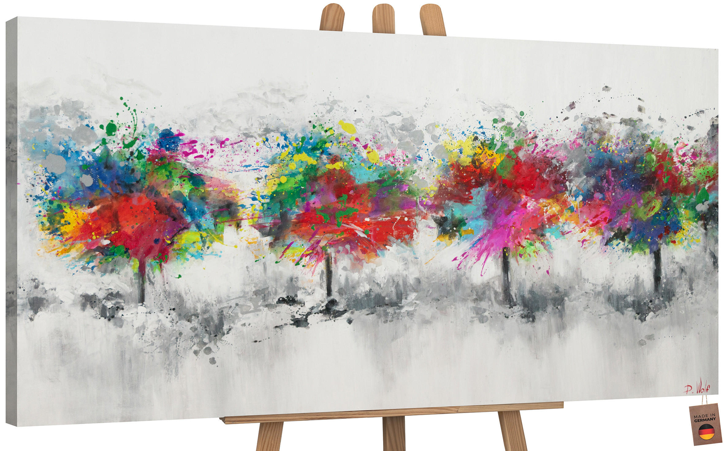 YS-art gallery Gemälde Mehrfarbig 100x50 cm