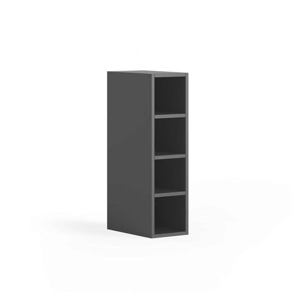 SKLADIŠČNA POLICA Rula, Antracit, 20 x 81.6 cm - antracit, leseni material (20/350/35cm) - Vicco