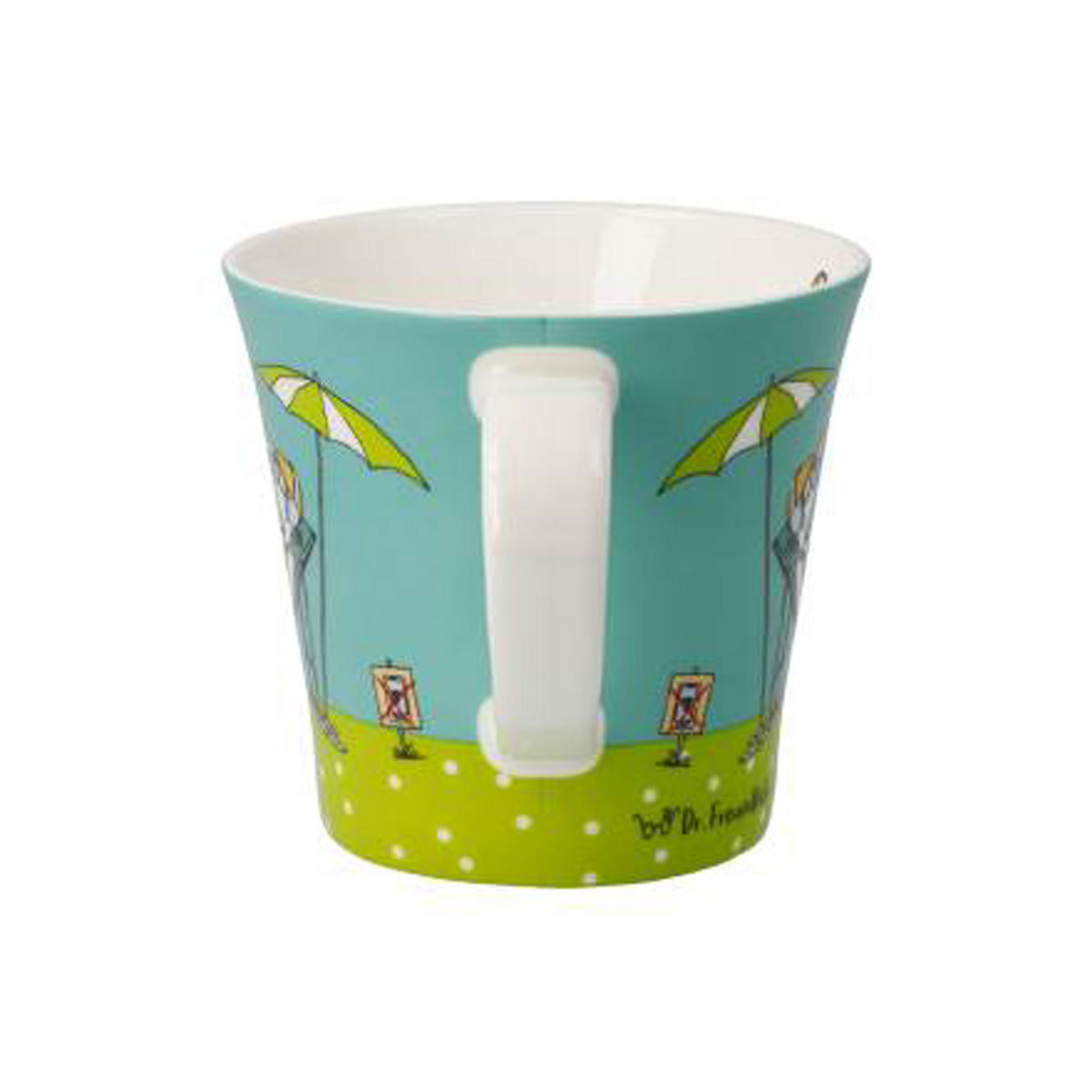 TEETASSE Freundlieb - Ruhe Bitte!, Fine Bone China - Multicolor, Keramik (0.35L) - Goebel