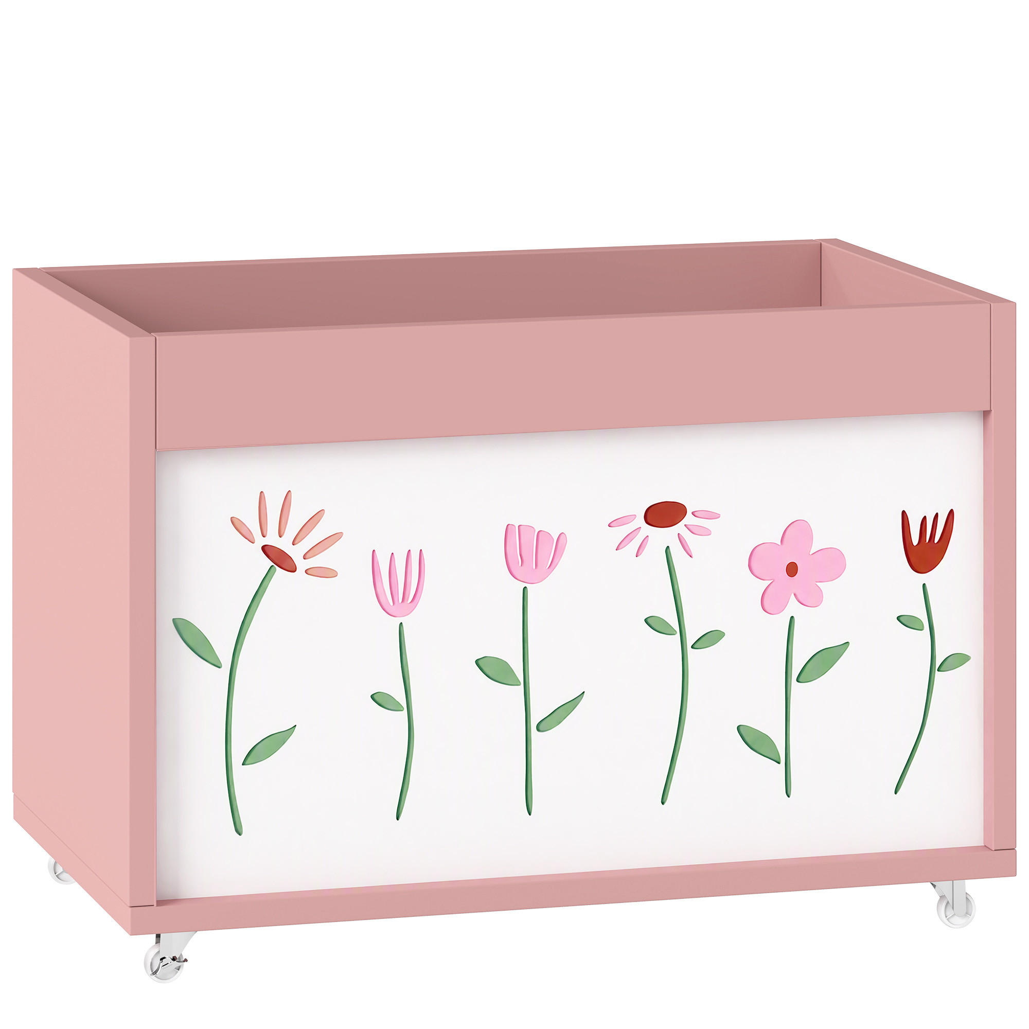 Aiyaplay Kinder-Spielzeugkiste Rosa 30x33.5x50 cm