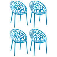 STUHL Holle - 2er Set blau - Blau, Kunststoff (59/60/80cm) - TPFLiving