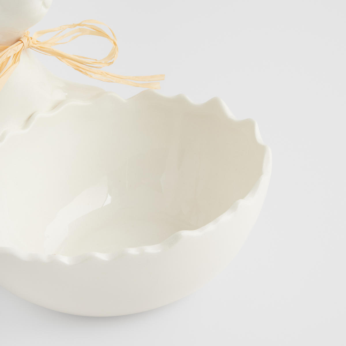 DEKORATIVE SCHALE Benegg - Weiß, Keramik (22.6cm) - home&you