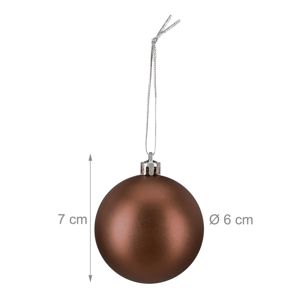 100XWEIHNACHTSKUGELN - Rosa, Kunststoff (6/7/6cm) - Relaxdays