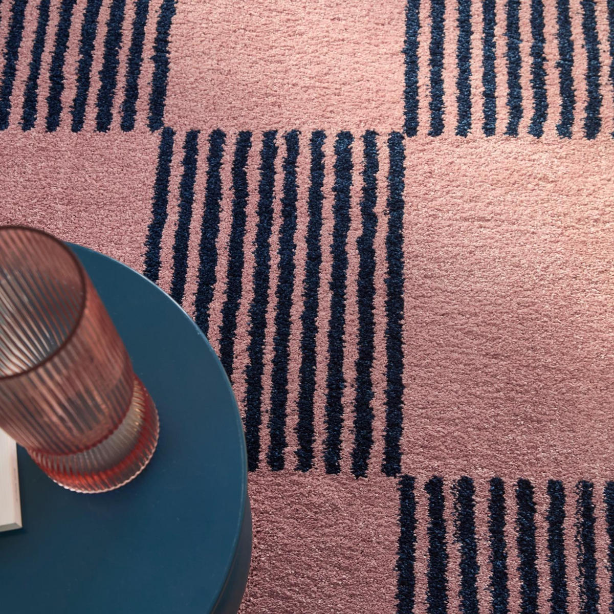 TEPPICH vintage mit blumenmuster blau Groovy 200x280 cm - Blau, Textil (200/280cm) - Nazar Rugs
