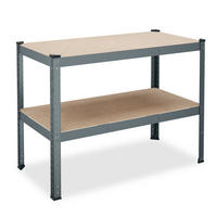 WERKBANK - Multicolor, Holzwerkstoff/Metall (120/90/60cm) - Relaxdays