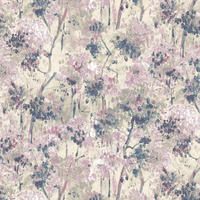 FOTOTAPETE Blumenmuster 424 x 280 cm - Pink, Papier (424/280cm) - Sanders & Sanders